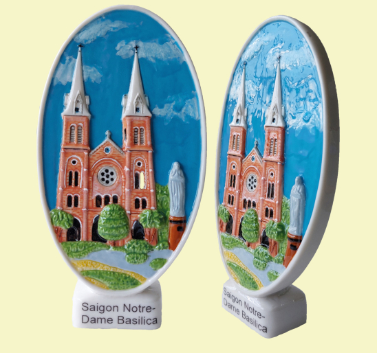 phù điêu sứ NHÀ THỜ ĐỨC BÀ BẦU DỤC